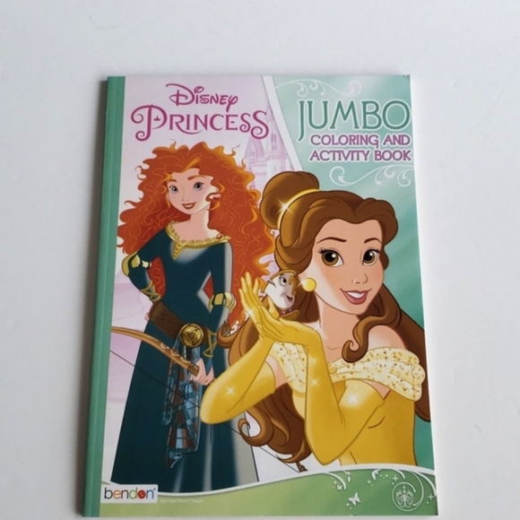 ⭐️3/ $30⭐️ Disney Princess 4 Jumbo Coloring & Activity Books+Crayola Wash Crayon - Picture 3 of 10